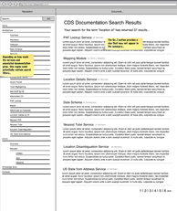 A screen shot of a project wireframe